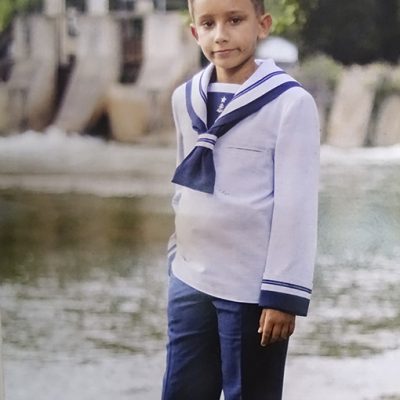 Conjunto de americana de niño para comunión elegante y natural. - Modena  novias