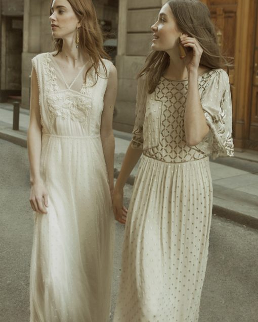 vestido de plumeti de intropia - modena novias